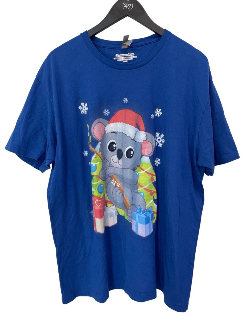 Next Level Apparel Graphic Tee XXL Christmas Koala Santa Gifts Crewneck Shirt
